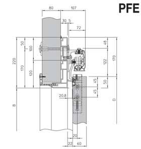 Koelcel - schuifdeur PFE