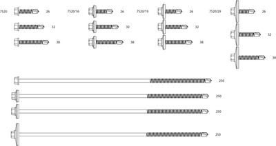 Schroeven 7520 Afbeelding 2 Schroeven 7520 Afbeelding 2
